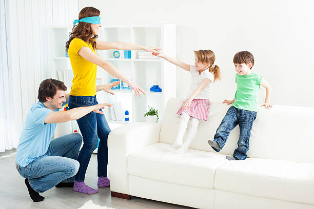 istock Family playing hide and seek. 185249174