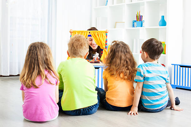 istock Children Craft Activities Play With Puppet Show. 185249314