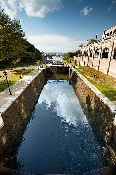 istock Rideau Canal Lock system and river in Ottawa 185249459