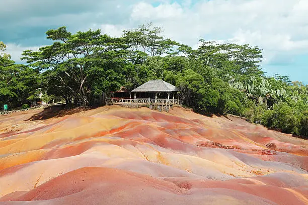 "Coloured Earths at Chamarel, dunes made from volcanic lava, main toutist attraction in Mauritius. See my other photos from Mauritius: :"