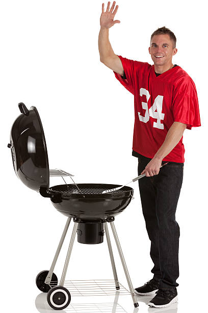 istock Man preparing food and waving his hand 185249823