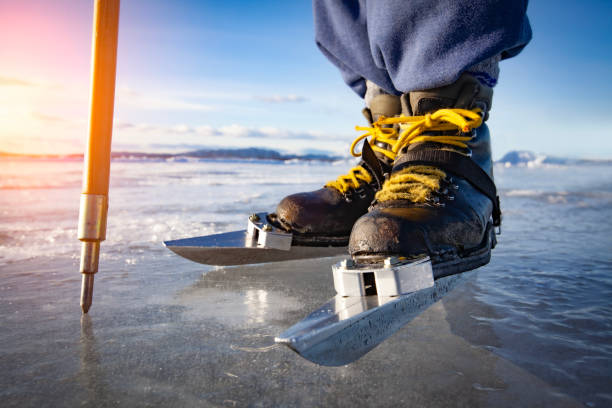 istock Man skating in sweden at dusk 1852500533