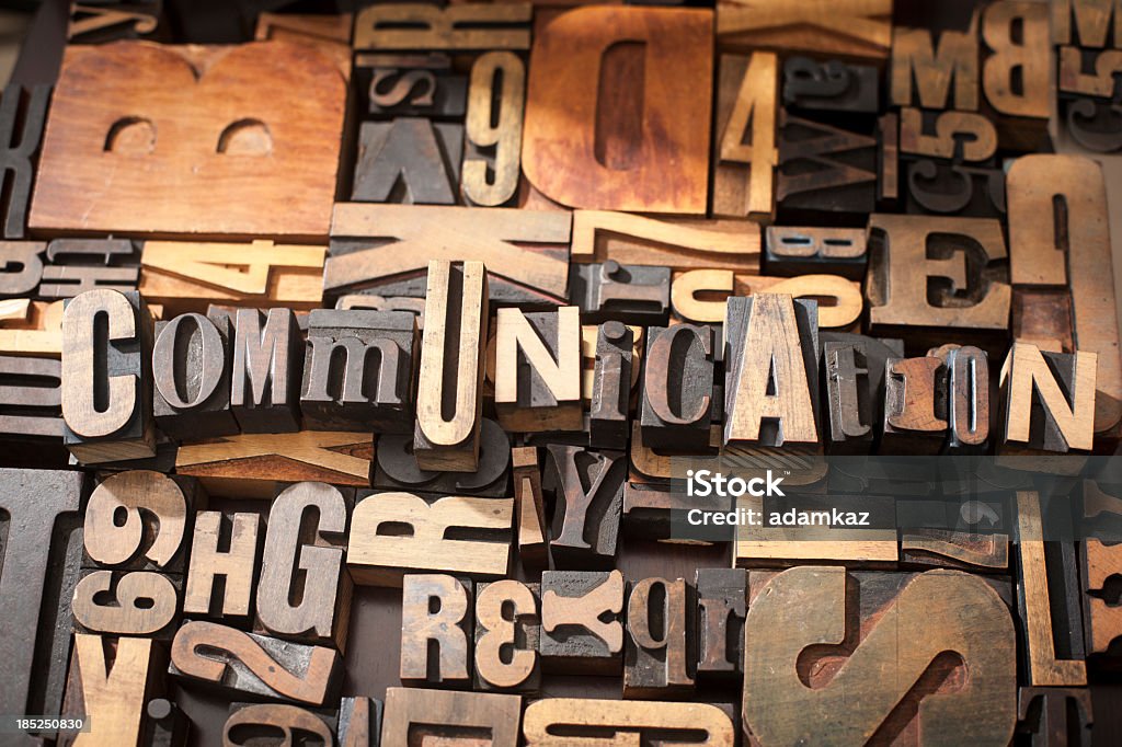 La comunicazione - Foto stock royalty-free di Carattere tipografico