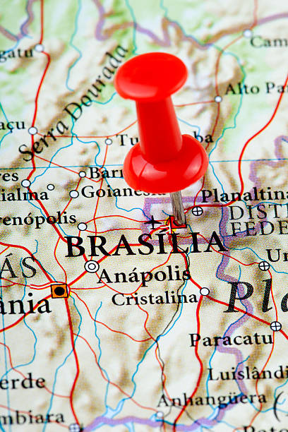 istock Brasilia Map - South America 185251271