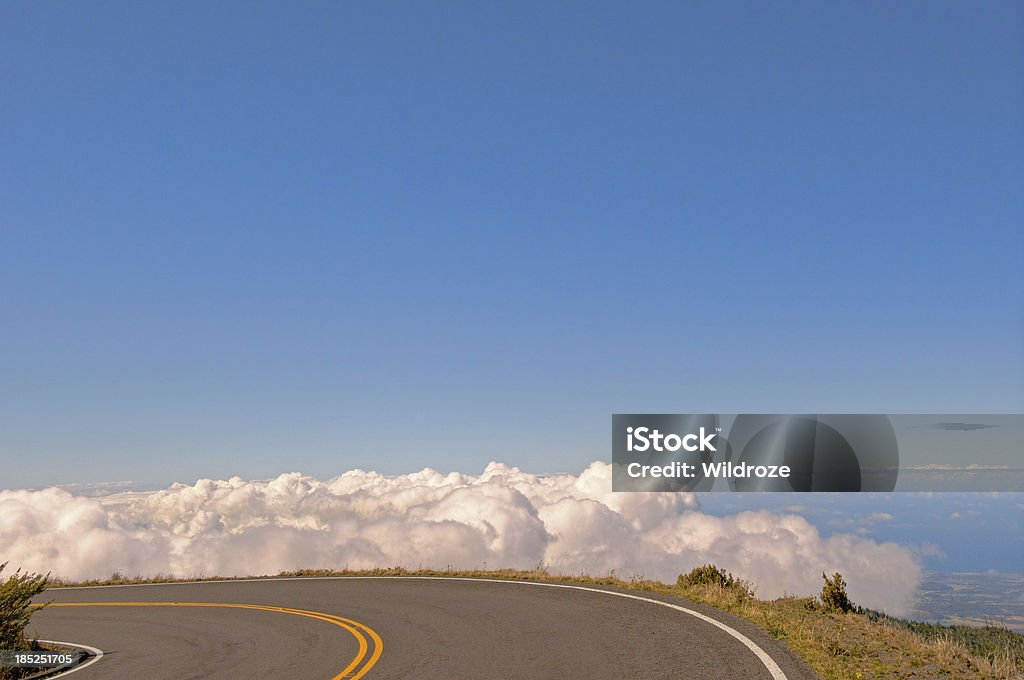 Autoroute de Haleakala Maui - Photo de Bande médiane libre de droits