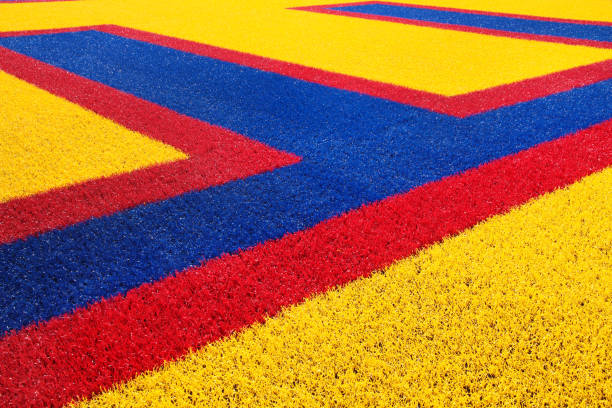 White Football line Marking