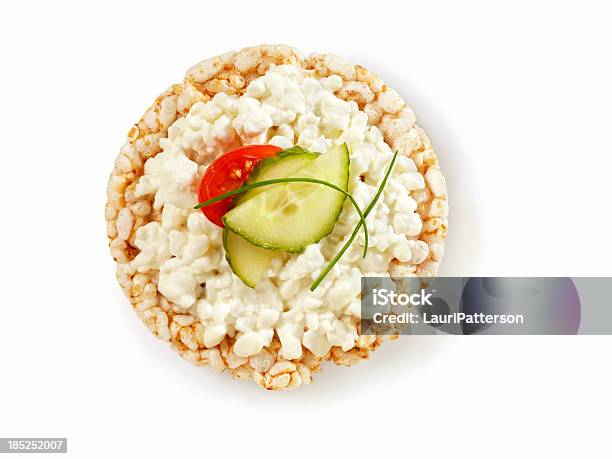 Zdrowe Przekąski - zdjęcia stockowe i więcej obrazów Ciastko ryżowe - Ciastko ryżowe, Serek wiejski, Tost