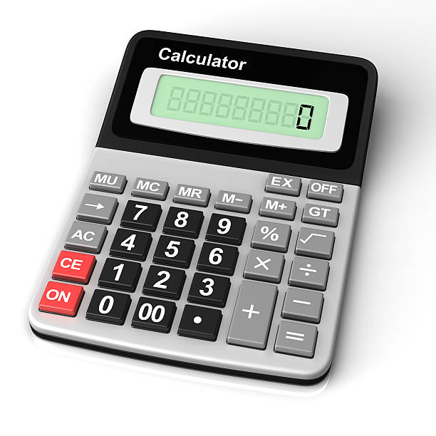 calcolatrice - equal sign immagine foto e immagini stock