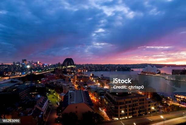 Luftbild Von Sydney In Der Abenddämmerung Stockfoto und mehr Bilder von Abenddämmerung - Abenddämmerung, Architektur, Australien