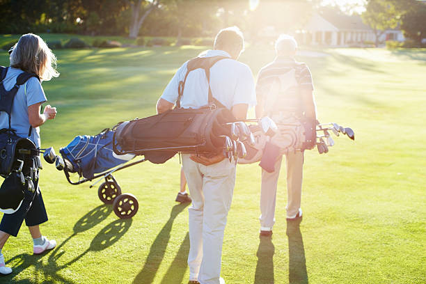 istock Arriving back after a long day on the greens 185253497