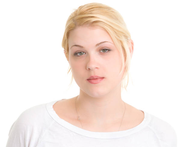istock Serious Young Woman Headshot 185253532