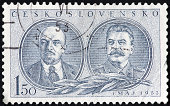 Lenin and Stalin Stamp