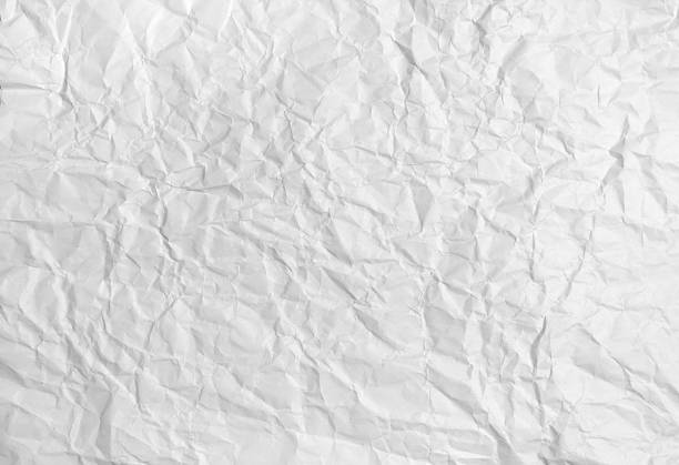 Wrinkled paper Crushed white paper crumpled paper stock pictures, royalty-free photos & images