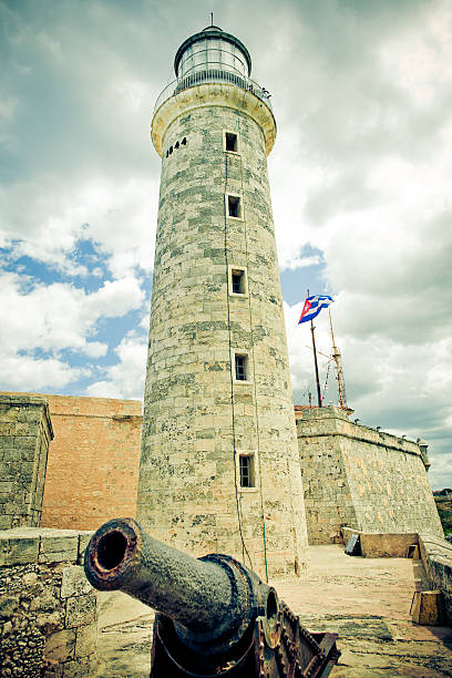 Morro Castle Lighthouse and Cuban flag