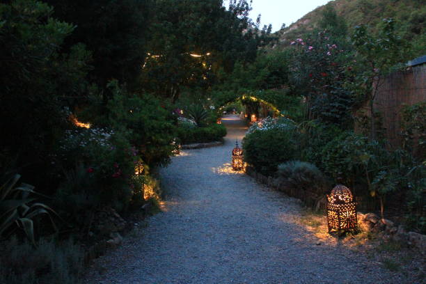 ermitage akchour la nuit, maroc, afrique du nord - orth photos et images de collection