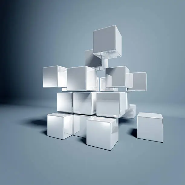 Photo of Blank 3d Cubes