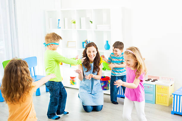 istock Preschool: Children Playing Hide and Seek 185254223