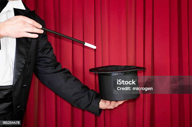 Magic Trick On Stage Stock Photo - Download Image Now - Magician, Magic Trick, Hat