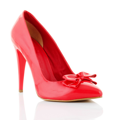 red shoe isolated