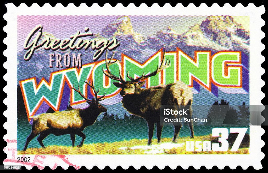 État du Wyoming - Photo de Se saluer libre de droits