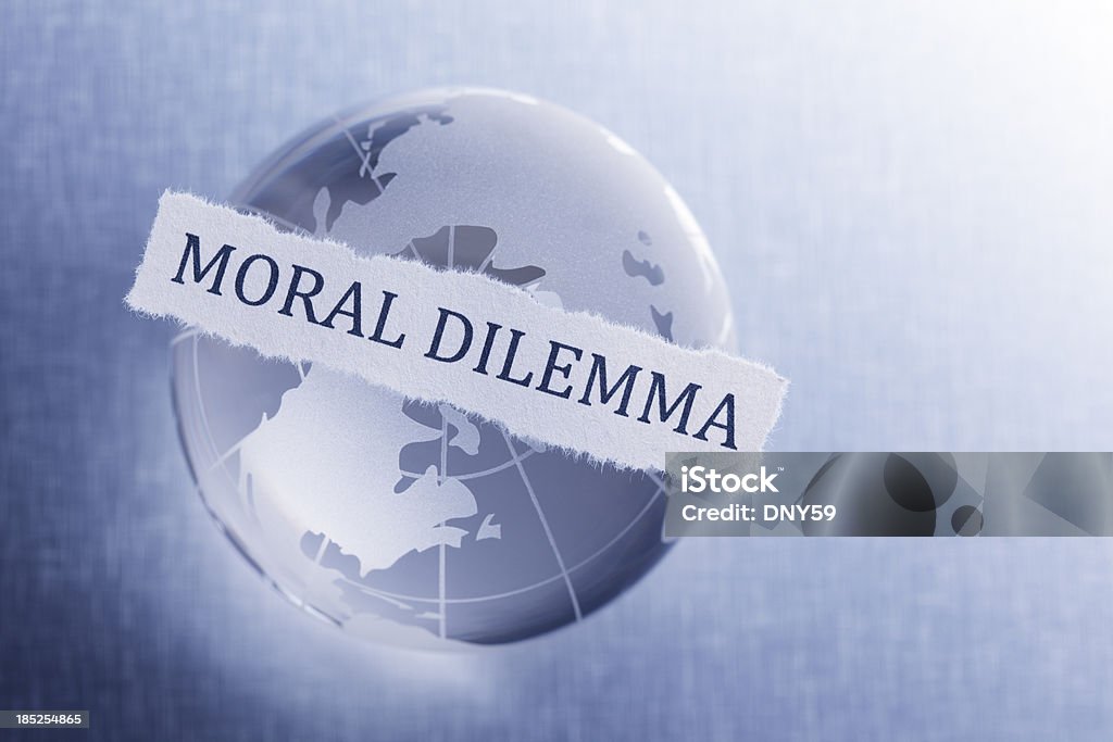 도덕적 딜레마 - 로열티 프리 개념 스톡 사진