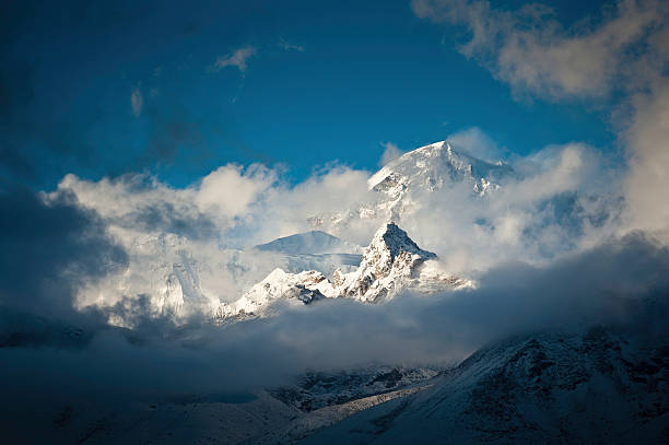 One of the mountain tops of Annapurna Range on Himalayas, Nepal / Photographed with iPhone 6s