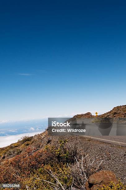 Avvolgimento Strada Pubblica Di Vulcano Haleakala Maui - Fotografie stock e altre immagini di Ambientazione esterna