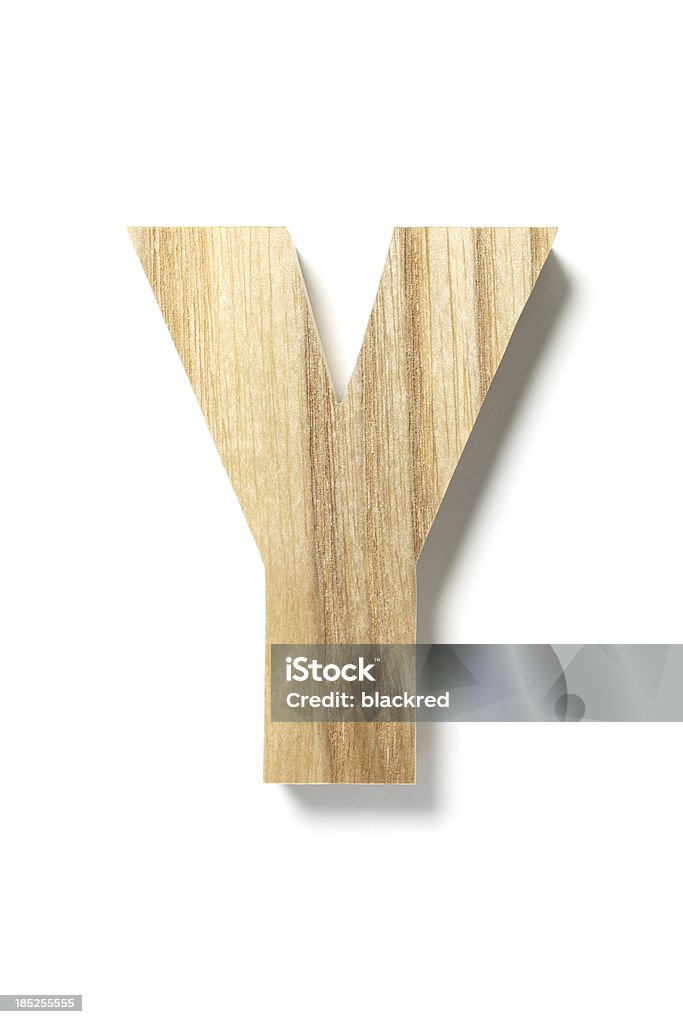 木製のレター年 - アルファベットのロイヤリティフリーストックフォト