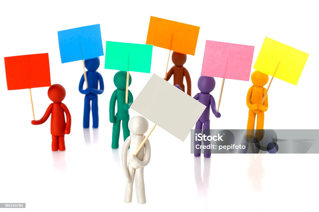 Protesto pessoas - Royalty-free Greve Foto de stock