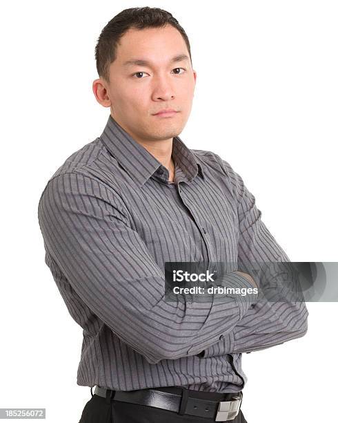 Man Crossing His Arms Looking Stern Stock Photo - Download Image Now - Cut Out, Serious, Arms Crossed