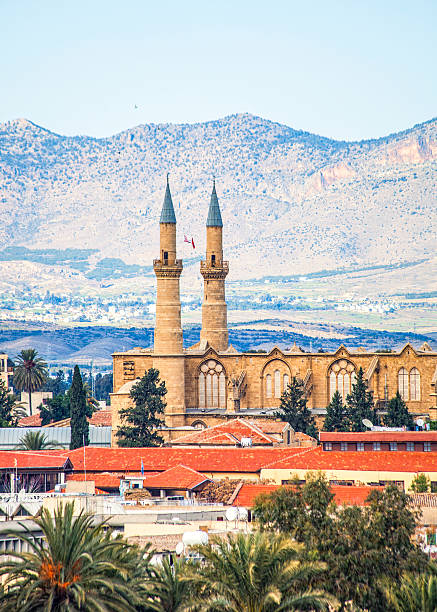 View of Nicosia. View to Nicosia, Turkish side. nicosia cyprus stock pictures, royalty-free photos & images