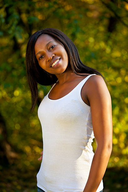 istock African Woman With Autumn Background 185256260