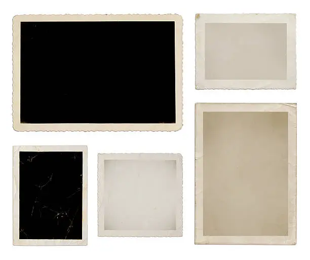 Photo of Various photo collection in black, tan, and white
