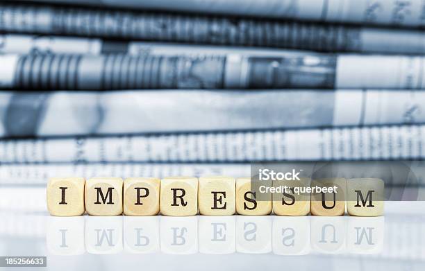 Impressum Zeitungen In Den Hintergrund Stockfoto und mehr Bilder von Impressum