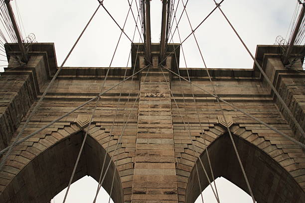 Arco di New York, Ponte di Brooklyn a New York City - foto stock