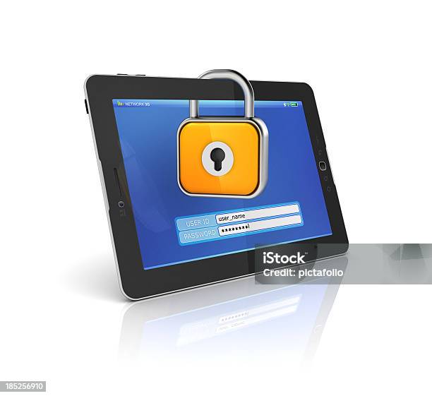 安全なタブレットでログイン - テクノロジーのストックフォトや画像を多数ご用意 - テクノロジー, デジタル生成, ロッカー
