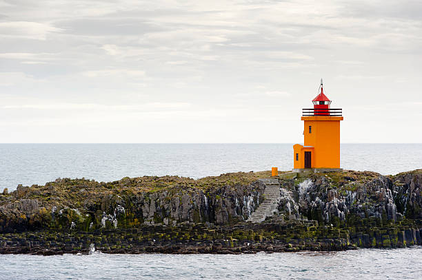 islandzki lighthouse - flatey zdjęcia i obrazy z banku zdjęć
