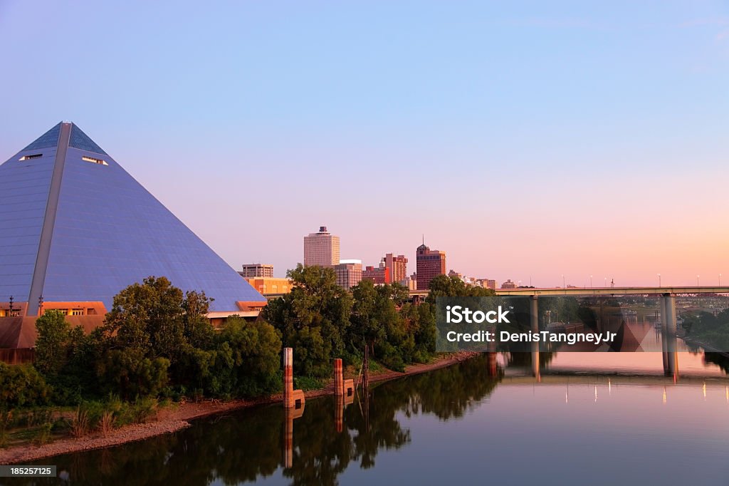 Memphis, Tennessee Downtown Memphis along the banks of the Mississippi River Memphis - Tennessee Stock Photo