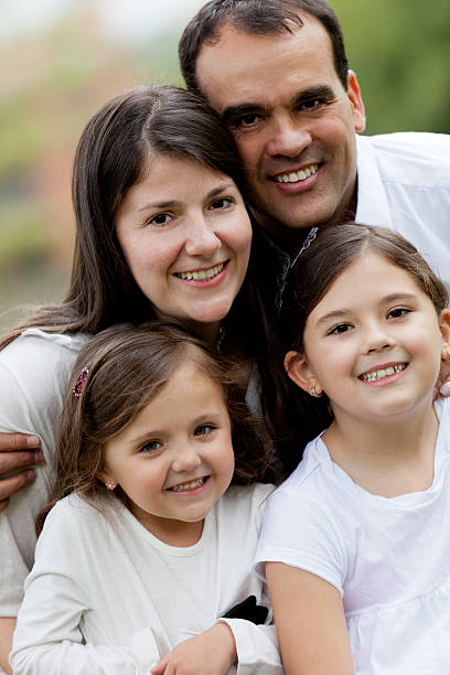 istock Beautiful family portrait 185257393
