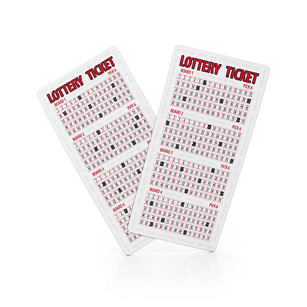 lottery ticket stock photo