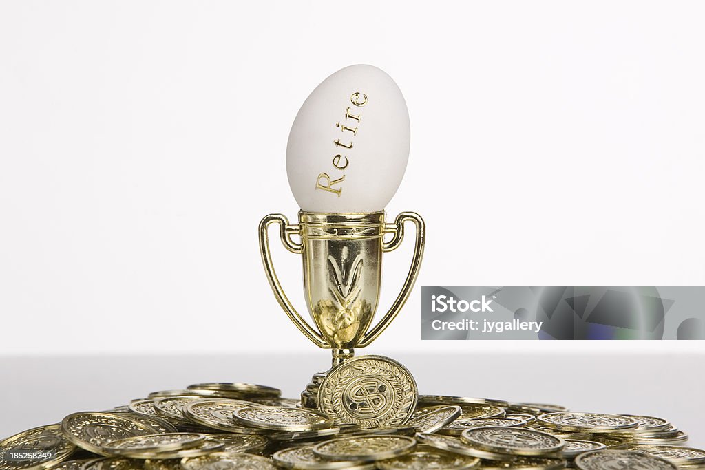 Primé investir dans votre retraite nest egg-Expression anglo-saxonne - Photo de Affaires libre de droits