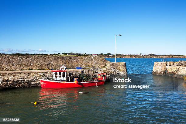 Red Fishing Boat Fethard Harbour County Wexford Ireland Stock Photo - Download Image Now
