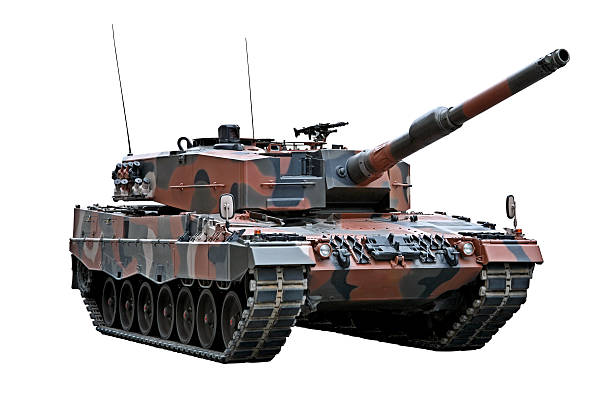 Leopard 2A4 tank stock photo