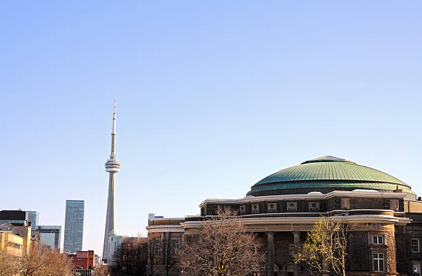 istock Dome covered hall at the University of Toronto with CN Tower 185260389