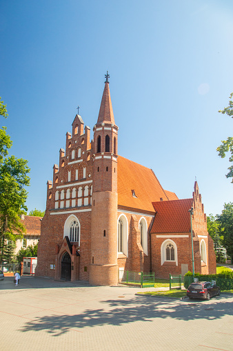 Bydgoszcz, Poland - July9, 2023: Bernardine Church of Our Lady Queen of Peace in Bydgoszcz.