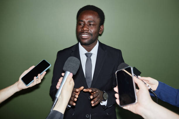 istock Businessman Happy to Give Interview 1852606138