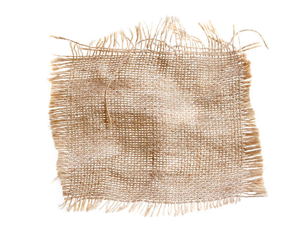 麻織物バーラップ - canvas linen burlap textile ストックフォトと画像