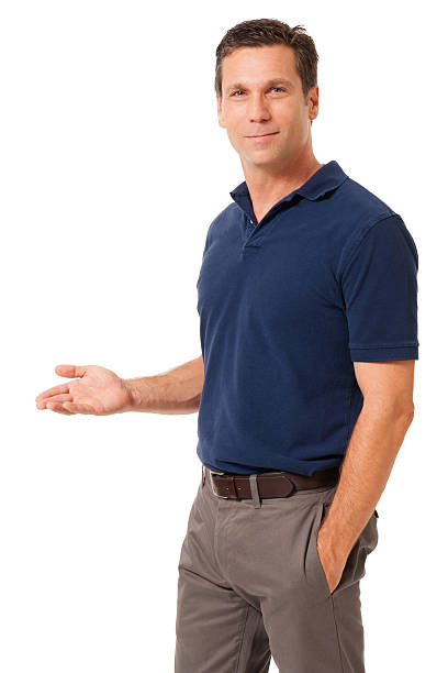 istock Causal Businessman Gesturing Showing Isolated on White Background 185261963
