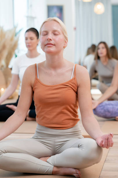 istock Group of women at yoga class 1852620686