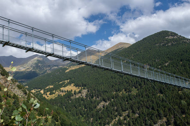 istock Walking on the Canillo suspension bridge in adoration is a unique experience 1852624873